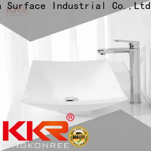 excellent round above counter basin design for hotel 1