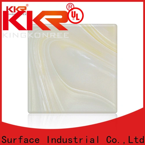 KingKonree acrylic artificial translucent stone under-mount for home 1