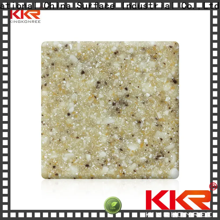plain acrylic solid surface kitchen countertops customized for hotel 1