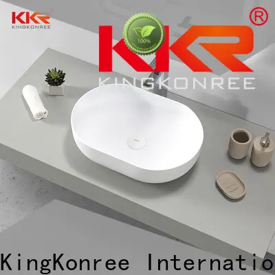 KingKonree elegant above counter lavatory sink design for hotel 1