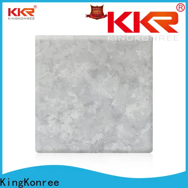 KingKonree solid surface sheet slabs customized for hotel 1