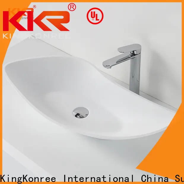 KingKonree white above counter vessel manufacturer for hotel 1