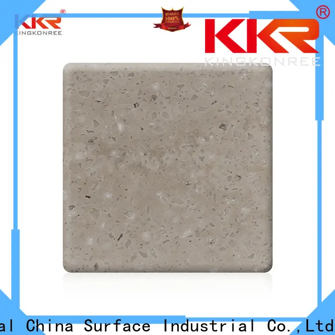 KingKonree black solid surface countertop sheets customized for room 1