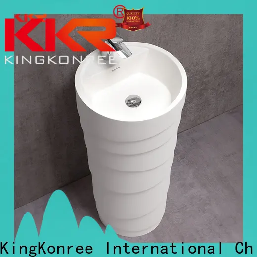KingKonree freestanding basin sinkfree standing wash hand basins manufacturer for motel 1