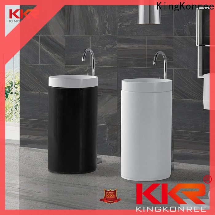 KingKonree pedestal wash basin supplier for home 1