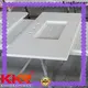 KingKonree rectangle laminate vanity top latest design for hotel 1