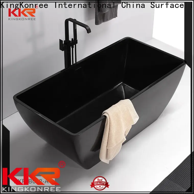 KingKonree practical solid surface bathtub free design for hotel 1
