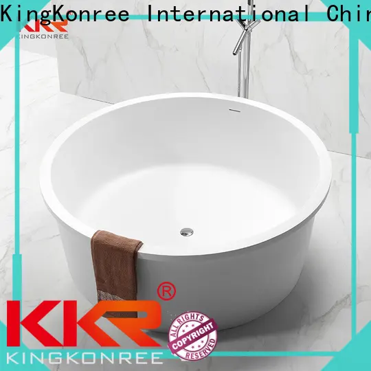 KingKonree marble free standing bath for sale at discount for family decoration 1