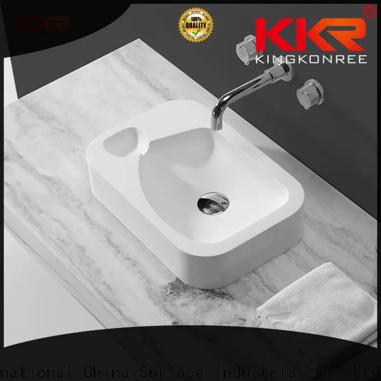 KingKonree round above counter bathroom basin manufacturer for home 1