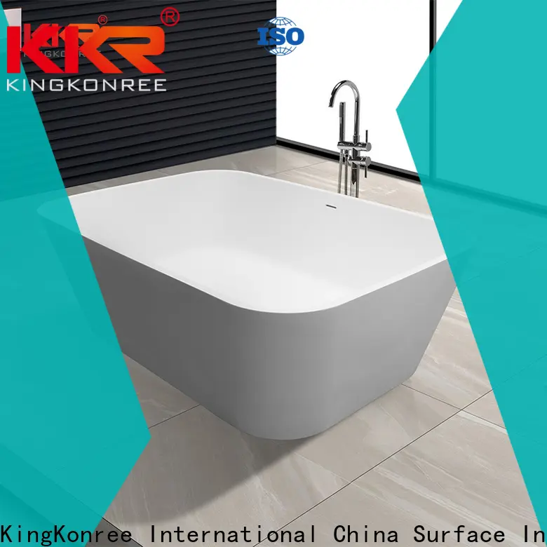 KingKonree hot-sale solid surface freestanding bathtub OEM for shower room 1
