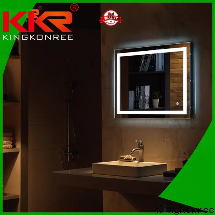 KingKonree mirror with led lights supplier for bathroom 1