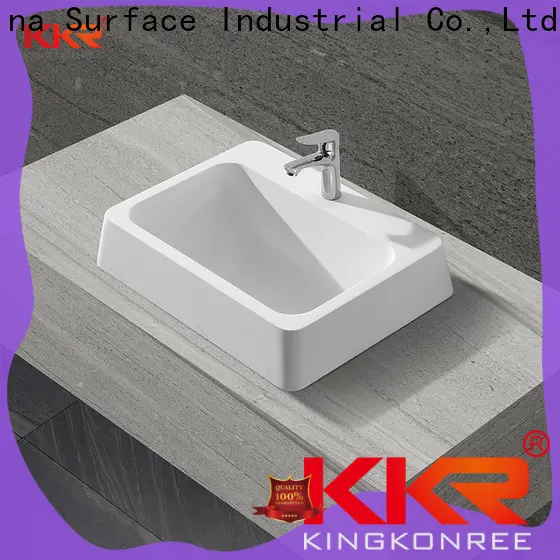 KingKonree above counter square bathroom sink at discount for restaurant 1