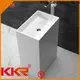 KingKonree pan shape freestanding bathroom basin factory price for motel 1