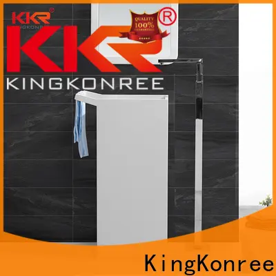 KingKonree freestanding pedestal basin factory price for motel 1