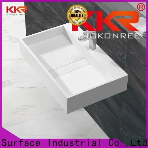 stone wall mounted sink with counter space manufacturer for hotel 1