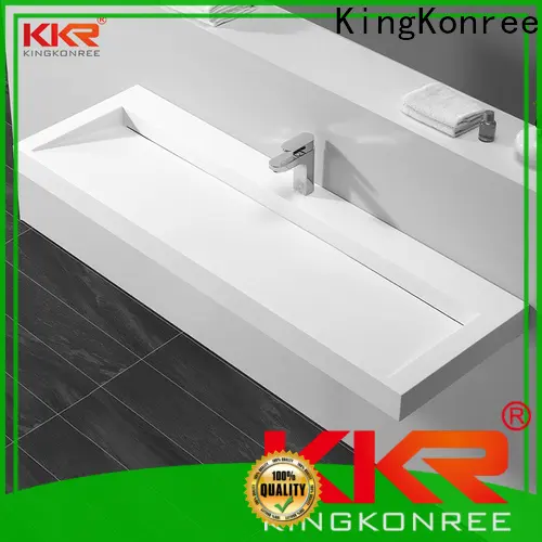 KingKonree 450 wall hung basin design for hotel 1