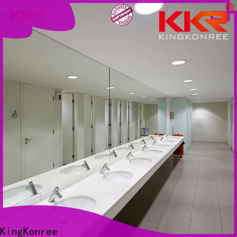 KingKonree one custom cultured marble vanity tops customized for motel 1
