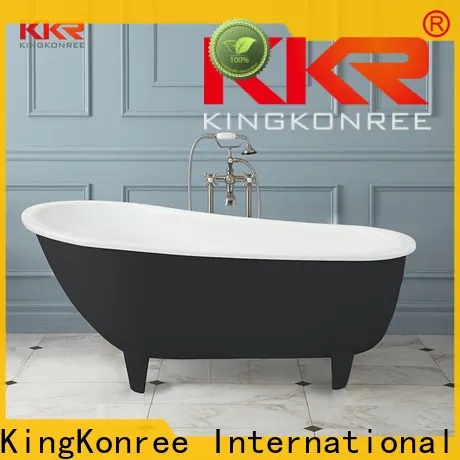 overflow freestanding soaking bathtub OEM for shower room 1