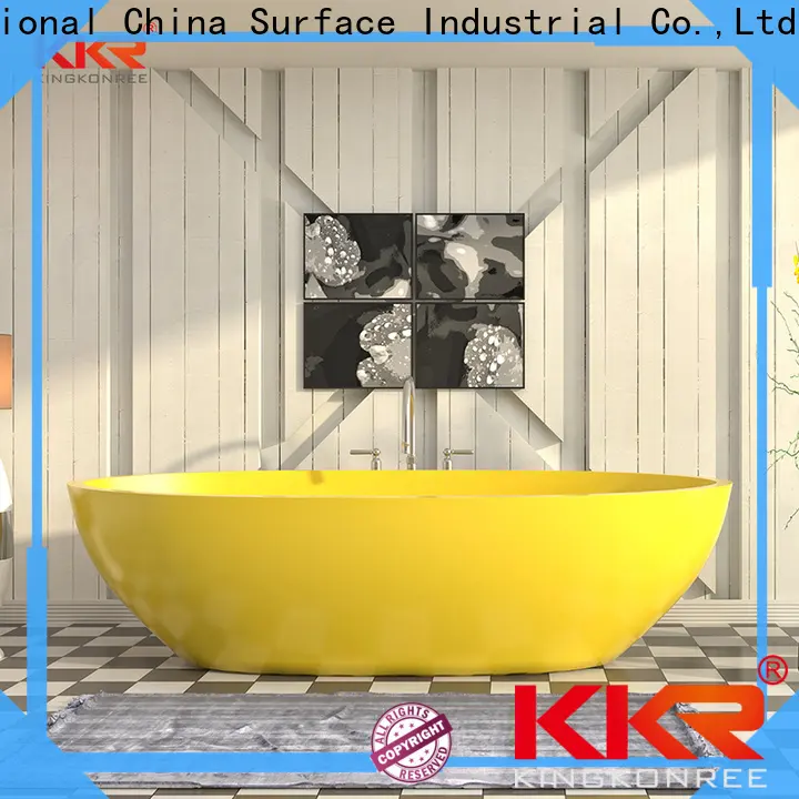 KingKonree solid surface bathtub at discount for family decoration1 1