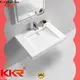 KingKonree bathroom modern wall sink customized for hotel 1