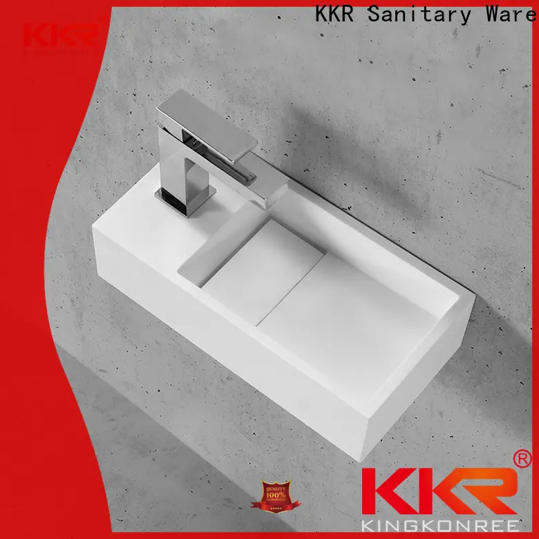 KingKonree wallhung wall hung sink with towel rail design for home 1