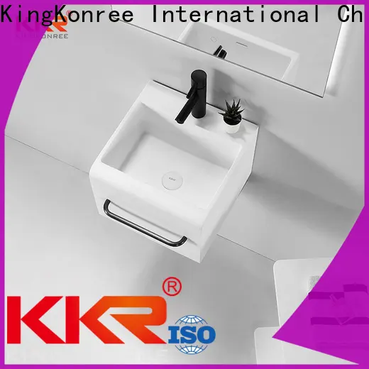 KingKonree black wall mounted basin supplier for bathroom 1