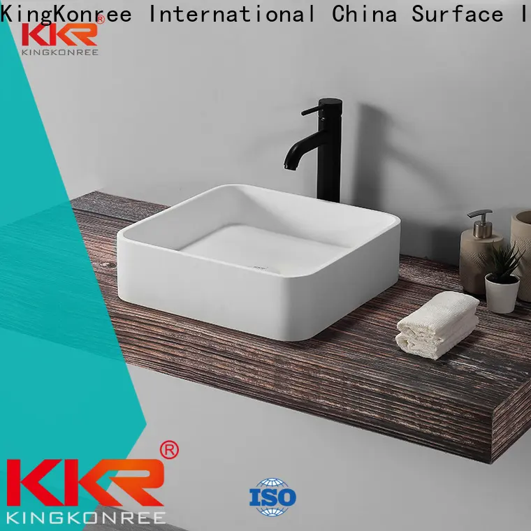 best quality rectangle above counter basin supplier for hotel 1