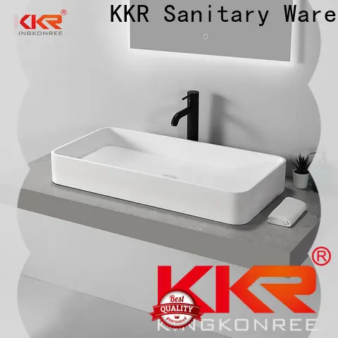 KingKonree excellent vanity wash basin cheap sample for hotel 1