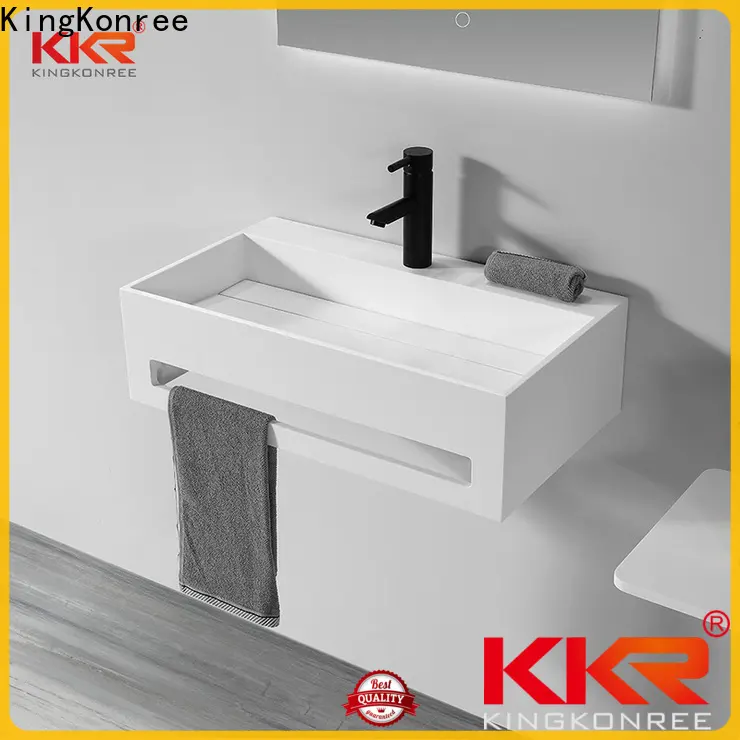 KingKonree slope old wall mount sink customized for hotel 1