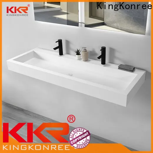 KingKonree royal wall mounted concrete basin design for toilet 1