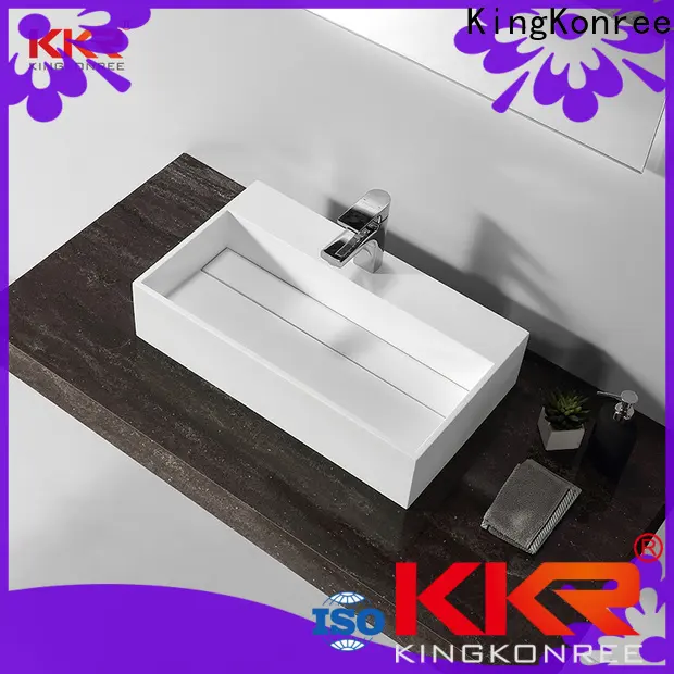 white rectangle above counter basin at discount for room 1