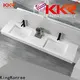 slope rectangular wall mount sink manufacturer for hotel 1