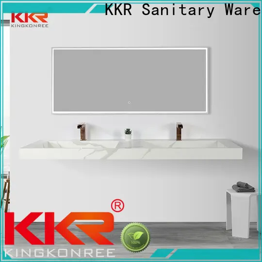 KingKonree newly rectangular wall hung basin supplier for hotel 1