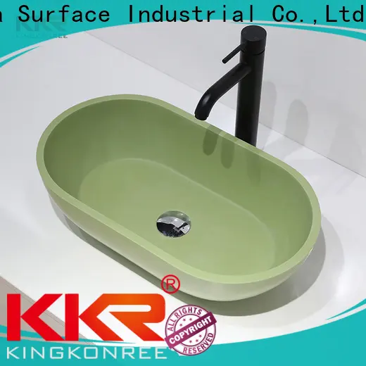 KingKonree black rectangle above counter basin supplier for home 1