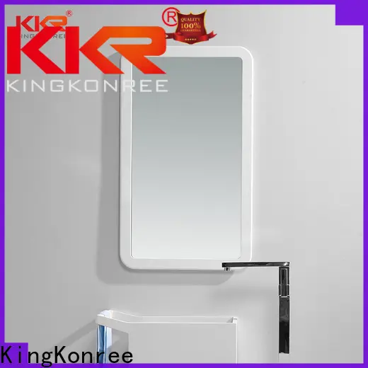 KingKonree sanitary ware hand mirror light led customized design for bathroom 1