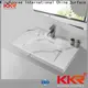 KingKonree mirror small wall mount sink sink for bathroom 1