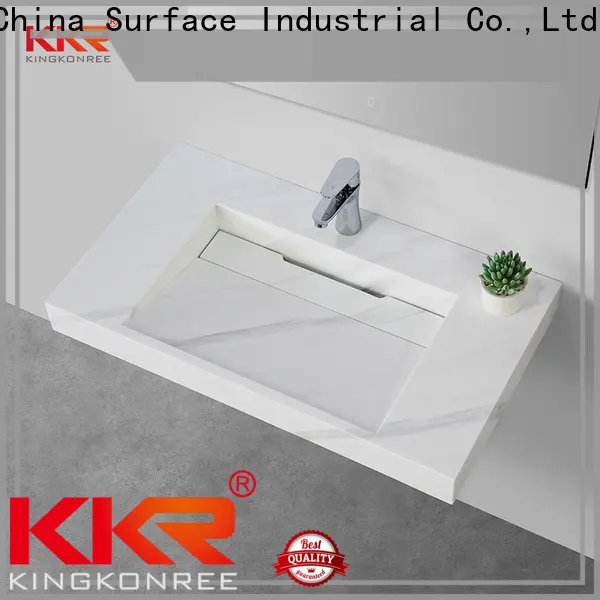 KingKonree slope wall hung corner sink supplier for home 1