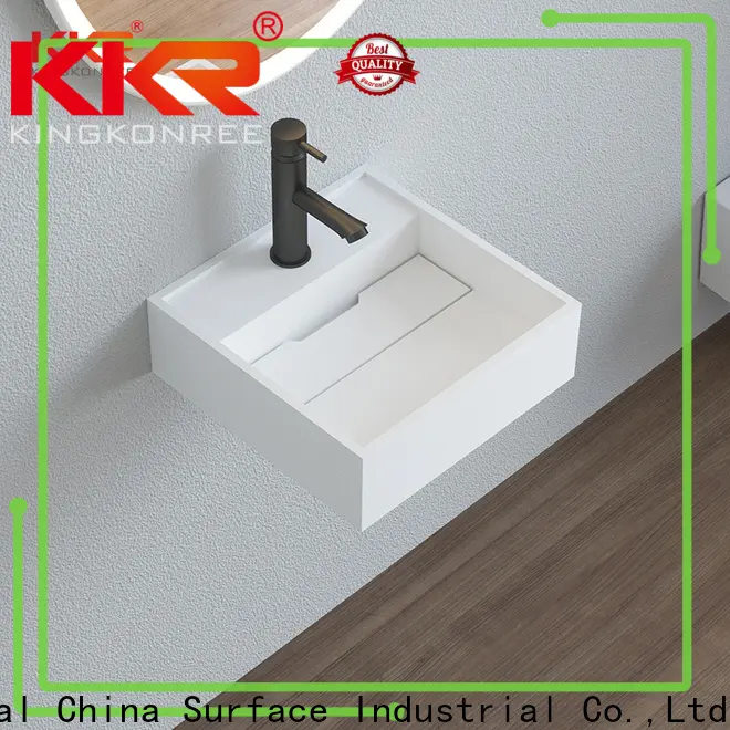 quality wall hung marble basin sink for bathroom 1