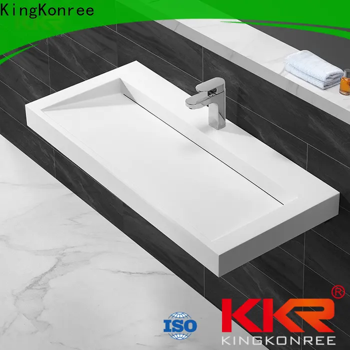 KingKonree wall mount lavatory sink supplier for hotel 1