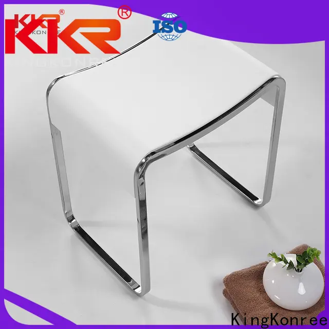 stainless steel small teak corner shower stool manufacturer for hotel 1