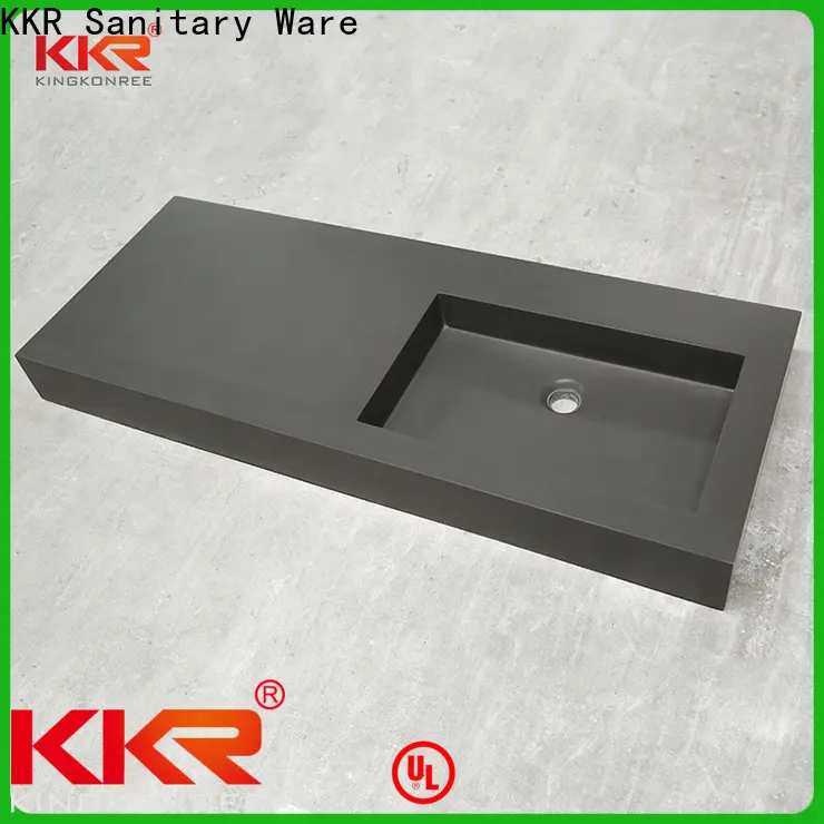 KingKonree bathroom cabinet with basin on top customized for hotel 1