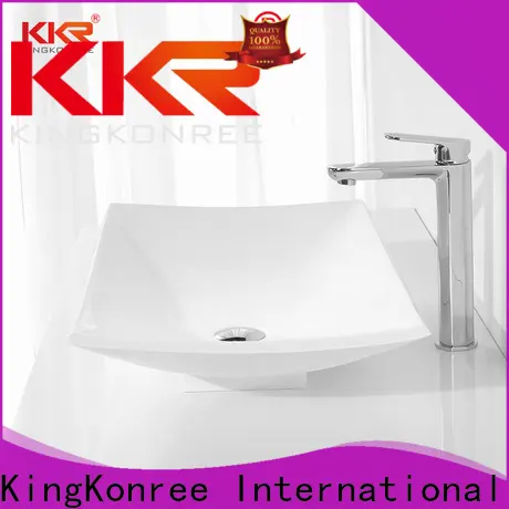 KingKonree white table top wash basin manufacturer for hotel 1