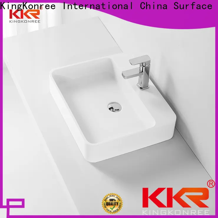 KingKonree elegant round above counter basin customized for restaurant 1