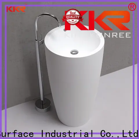 KingKonree artificial bathroom free standing basins design for hotel 1