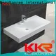 1000mm Length White Marble Artificial Stone Solid Surface Wall Hung Basin KKR-1376 1