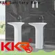 black freestanding pedestal sink design for hotel 1