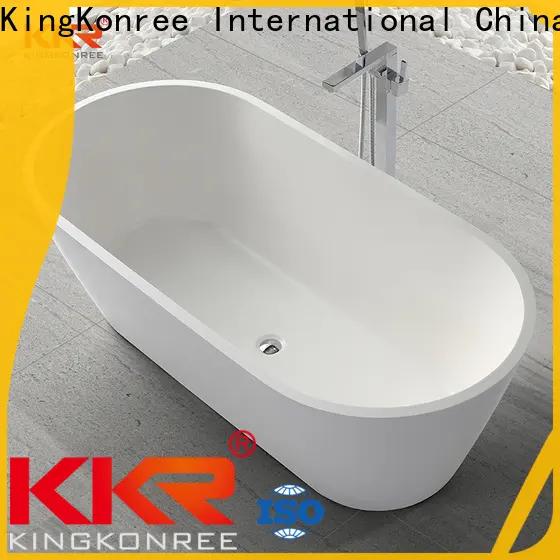 KingKonree white most comfortable freestanding bathtubs at discount for hotel 1