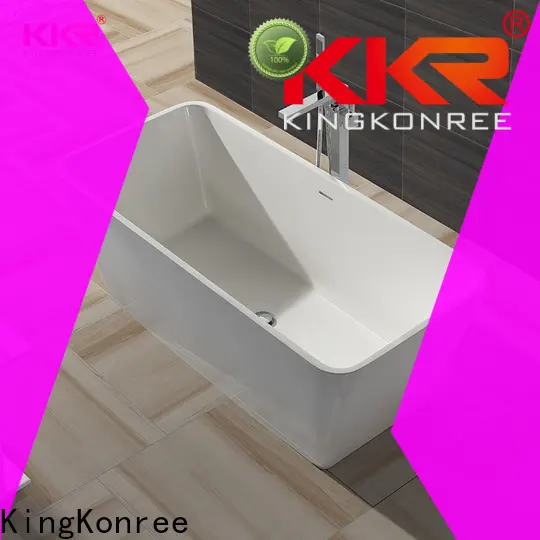 KingKonree solid surface bathtub at discount for shower room 1