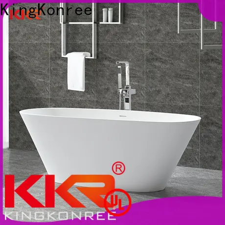 KingKonree quality solid surface freestanding bathtub manufacturer for hotel 1