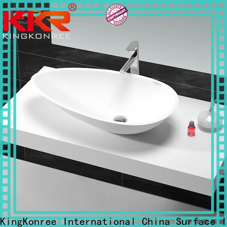 KingKonree white oval above counter basin at discount for home 1